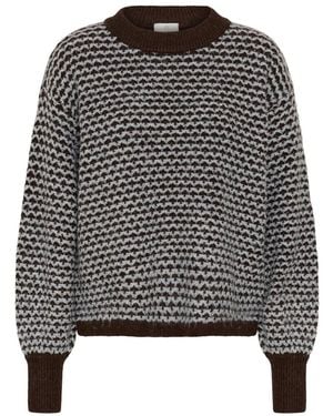 Kaffe Round-Neck Knitwear - Nero