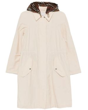 Burberry Jassen ,Nylon Nylon Parka - Naturel
