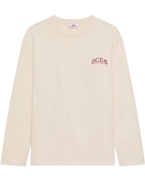 Gcds Long Sleeve T-Shirts - White