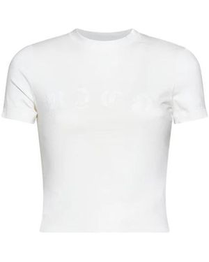 John Richmond Cropped T-Shirt Met Logo Aan De Voorkant - Wit