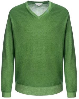 Malo V-Neck Knitwear - Verde