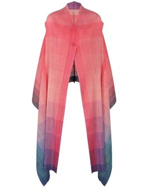 Issey Miyake Ponchos - Red