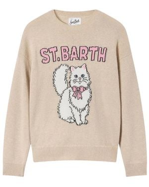 MC2 Saint Barth Round-Neck Knitwear - Blanco