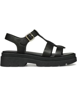 Geox Flat Sandals - Negro