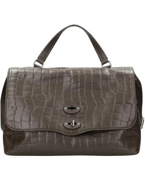 Zanellato Tassen ,Bruin ,Leer Flap Handtas
