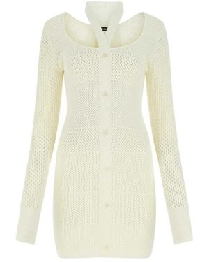 ANDREA ADAMO Knitted Dresses - White