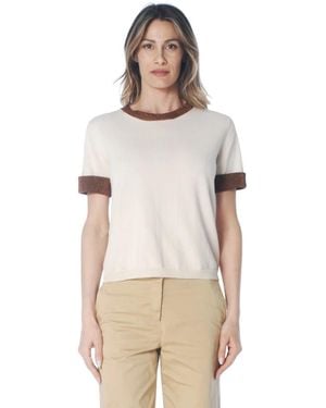 Kangra Round-Neck Knitwear - Natural