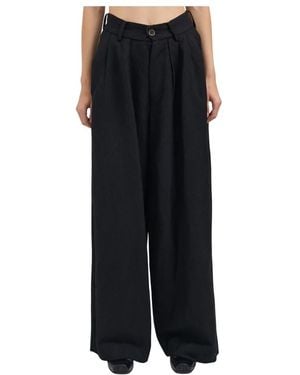 Uma Wang Wide Trousers - Black