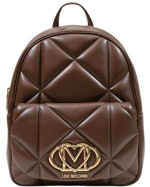 Love Moschino Backpacks - Brown