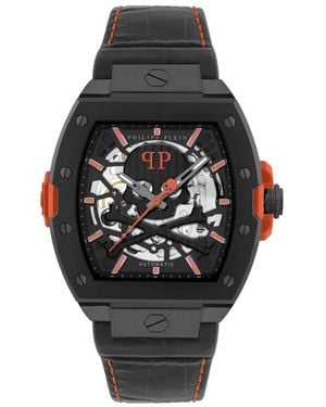 Philipp Plein Accessoires ,Zwart ,Leer The $Keleton 2.0