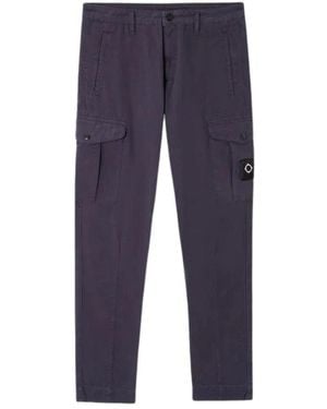 Ma Strum Broeken ,Blauw ,Katoen Tapered Cargo Pant