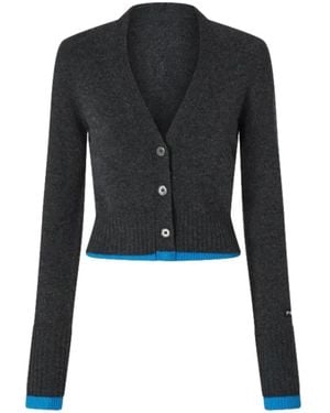 Pinko Truien & Vesten ,Grijs ,Kasjmier Cardigan - Zwart