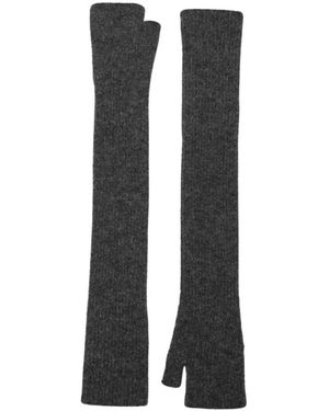 Roberto Collina Lange Fingerlose Handschuhe - Schwarz