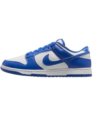 Nike Fitness ,Blauw ,Leer Dunk Low Retro