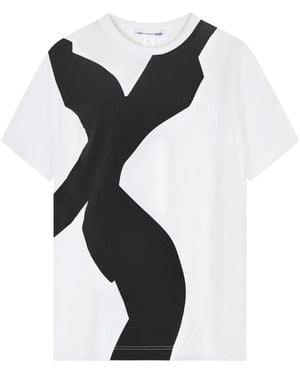 Comme des Garçons Abstract Print T-Shirt 01 - Zwart