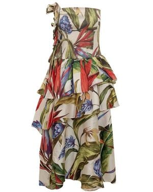 FARM Rio Midi Dresses - Green