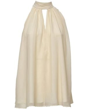 ROTATE BIRGER CHRISTENSEN Sleeveless Tops - Natural