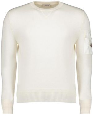Moncler Round-Neck Knitwear - White