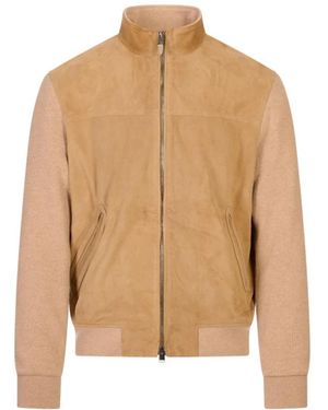 Canali Bomber Jackets - Natur