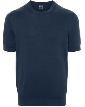 Fedeli Round-Neck Knitwear - Blu