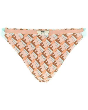 Fendi Badmode ,Veelkleurig ,Ff Waves Bikini Slipjes - Naturel