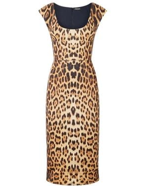 Roberto Cavalli Midi Dresses - Metallic