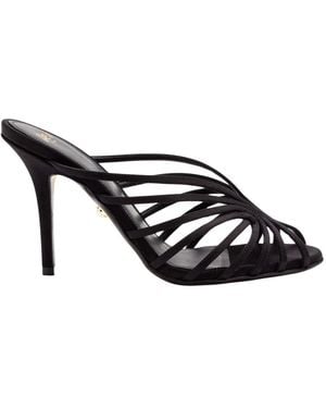 ALEVI Heeled Mules - Black