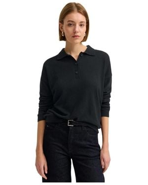 Bugatti Feinstrick-Poloshirt - Schwarz