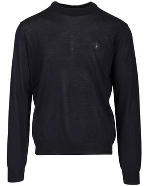Versace Round-Neck Knitwear - Blue