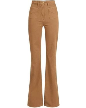 Elisabetta Franchi Flared Jeans - Brown