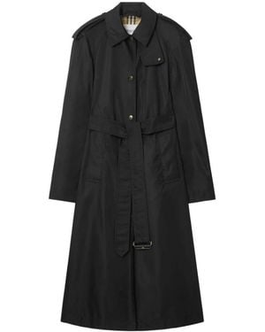 Burberry Langer Car Coat - Schwarz