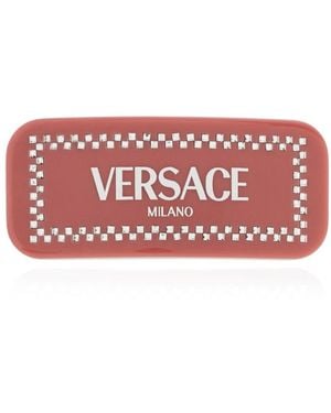 Versace Haarspange mit schimmernden kristallen - Rot
