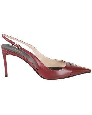 Tom Ford Schoenen ,Bruin ,Leer T-Bar Puntige Pump - Roze