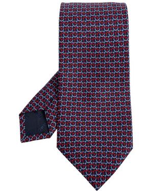 Ferragamo Cerchio Tie - Paars
