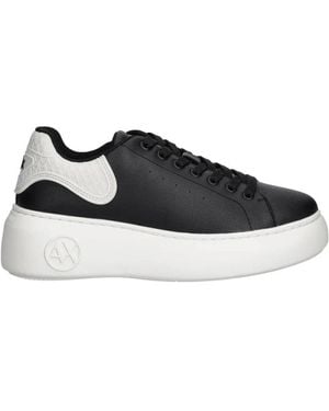 ARMANI EXCHANGE Flatform Sneakers - Schwarz