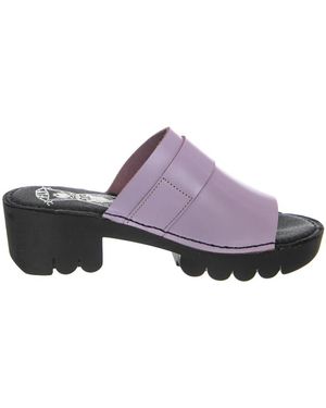 Fly London Heeled Mules - Paars