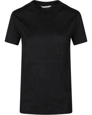 Max Mara Tops ,Zwart ,Papaia T-Shirt