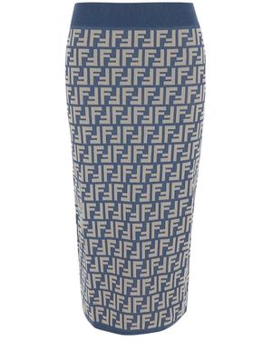 Fendi Midi Skirts - Gris