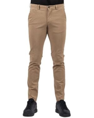 BRIGLIA Broeken ,Bruin ,Leer Slim-Fit Broeken - Naturel