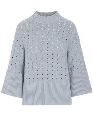 Bitte Kai Rand Truien & Vesten ,Blauw ,Katoen Ronde Hals Knitwear