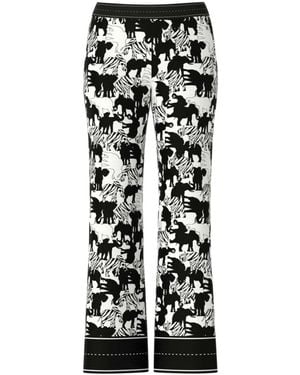 Marc Cain Wide Trousers - Zwart