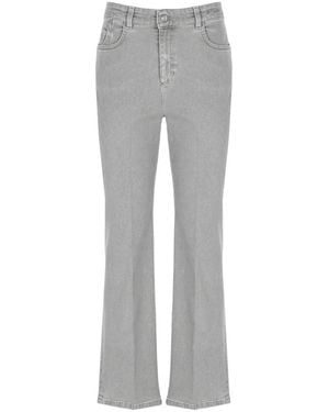 Marella Cropped Jeans - Grau