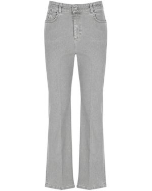 Marella Jeans ,Grijs ,Katoen Cropped Jeans