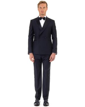 Tagliatore Double Breasted Suits - Blue
