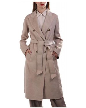 Marella Belted Coats - Marrone
