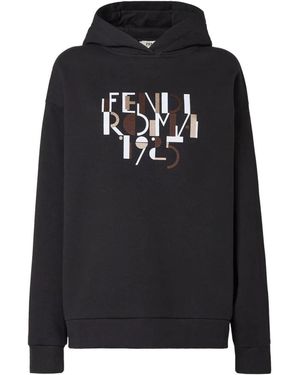 Fendi Oversized Hoodie - Zwart
