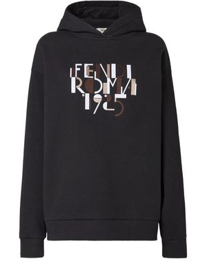 Fendi Oversized Hoodie - Zwart
