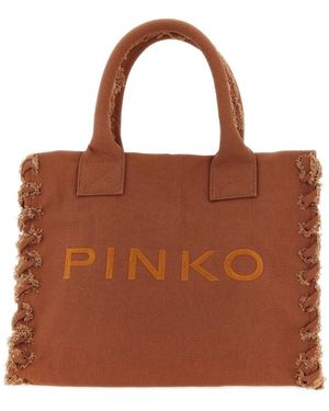 Pinko Tote Bags - Brown