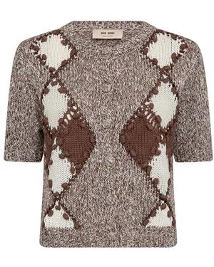 Mos Mosh Round-Neck Knitwear - Brown