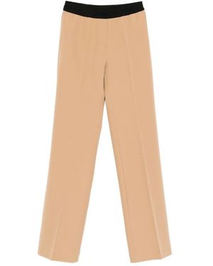 Ermanno Scervino Straight Trousers - Natural
